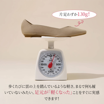 Emiwalk 130g超軽量実測イメージ キッチンスケールでの重さ比較