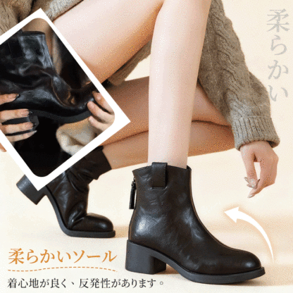 柔らかいソールと優れた反発力 屈曲性が高く足にフィットする本革ブーツ