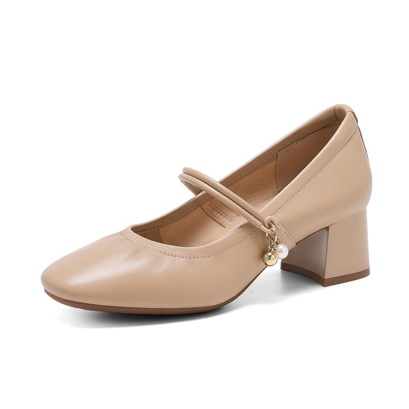 【大人可愛い】幅広・甲高対応 マリージェーンシューズ 3色展開｜5cmヒール 疲れない通勤靴 女性用