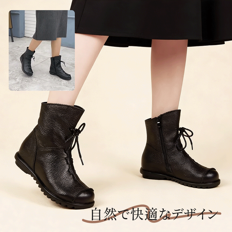 サイドジッパー仕様でスムーズに着脱できる自然で快適なデザイン