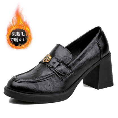 7cmヒールアップのローファー｜単裏・裏起毛の2タイプ 脚長効果で· ロングアウターとも好相性 - 1011404808 - emiwalk