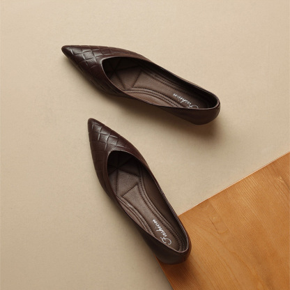 Emiwalk ソフトレザーのポインテッドトゥパンプス - 1010760659 - emiwalk