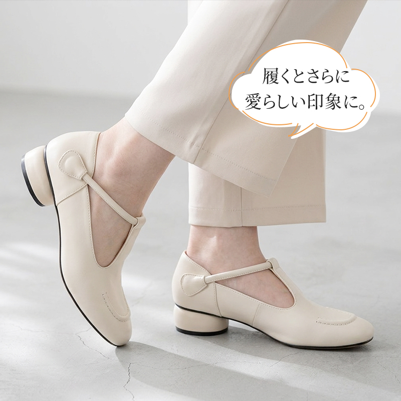歩きやすいマリージェーン 2.0｜指先ゆったり 幅広5層ソール 疲れないレディース靴 大人可愛い
