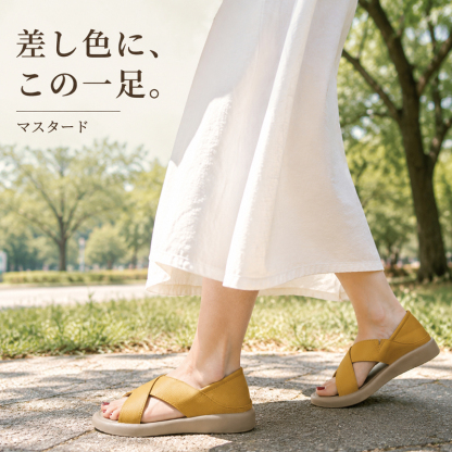 【極上の履き心地】 2way 厚底 サンダル レディース 幅広 4E ワイド設計 つっかけ スリッパ ストラップ 脱ぎ履きラクラク ストレッチ素材 痛くない 柔らかい 耐屈曲性
