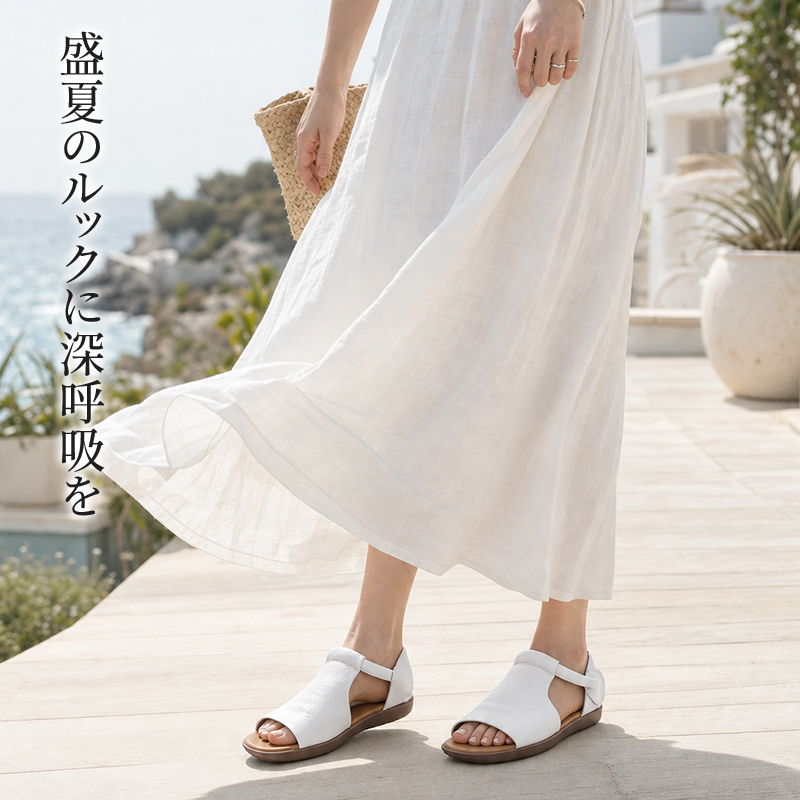 SL-E本革ハンドメイドサンダル