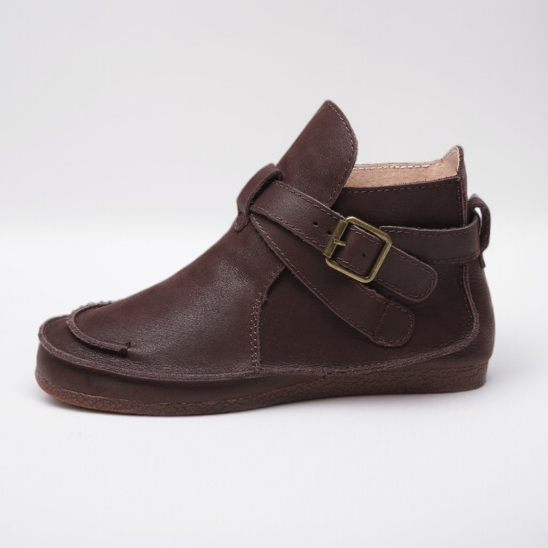 レトロでクラシックな秋冬ショートブーツ - 1011106889 - emiwalk