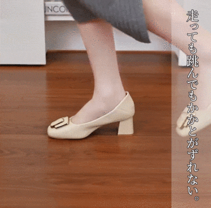 走っても跳んでもかかとがずれない安定感の検証イメージ