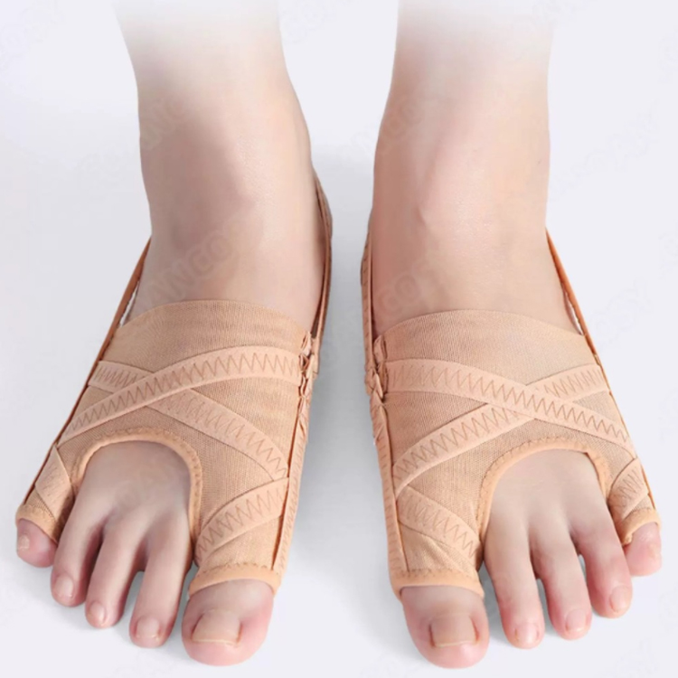 【母趾外反用トゥセパレーター】柔らかシリコン製｜昼夜OK・ベージュ（Sサイズ or Lサイズ 選択可｜左右セット） - 1011056002 - emiwalk