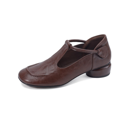 Emiwalk 高級感のあるラウンドトゥパンプス