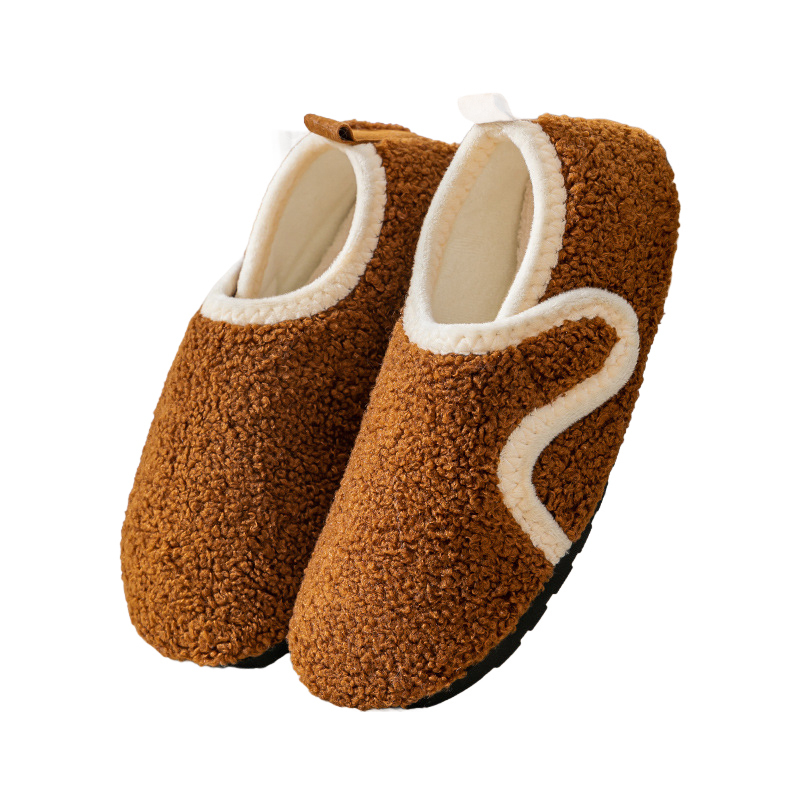 秋冬 ボアスリッパ かかと付き