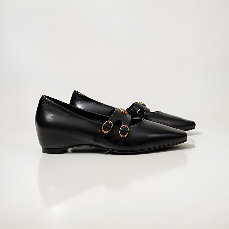 カメリア マリージェーン シューズ 通勤 レトロ おしゃれ 静音ソール 軽量