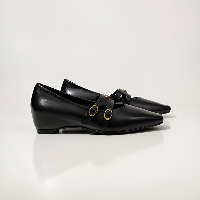 カメリア マリージェーン シューズ 通勤 レトロ おしゃれ 静音ソール 軽量