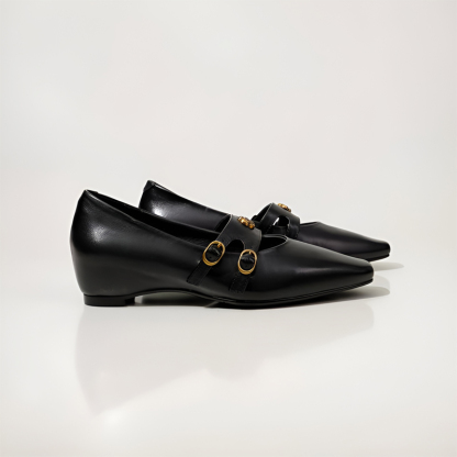 カメリア マリージェーン シューズ 通勤 レトロ おしゃれ 静音ソール 軽量