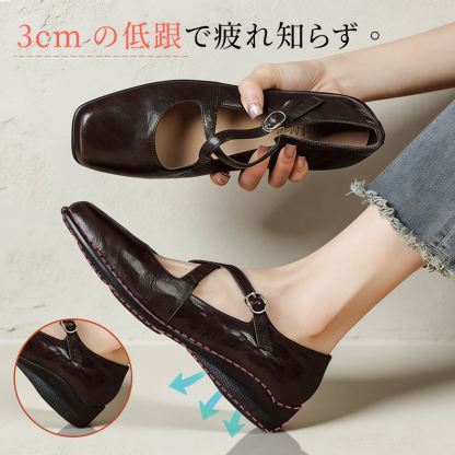 3cm低ヒール 疲れにくい設計 クッション性の高いソール構造