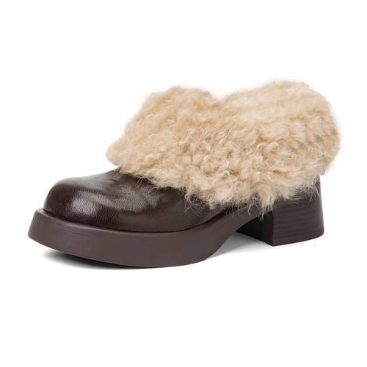 超可愛いファーサンダル|本革使用· 超暖かい· 幅広対応· 疲れにくい - 1011164072 - emiwalk