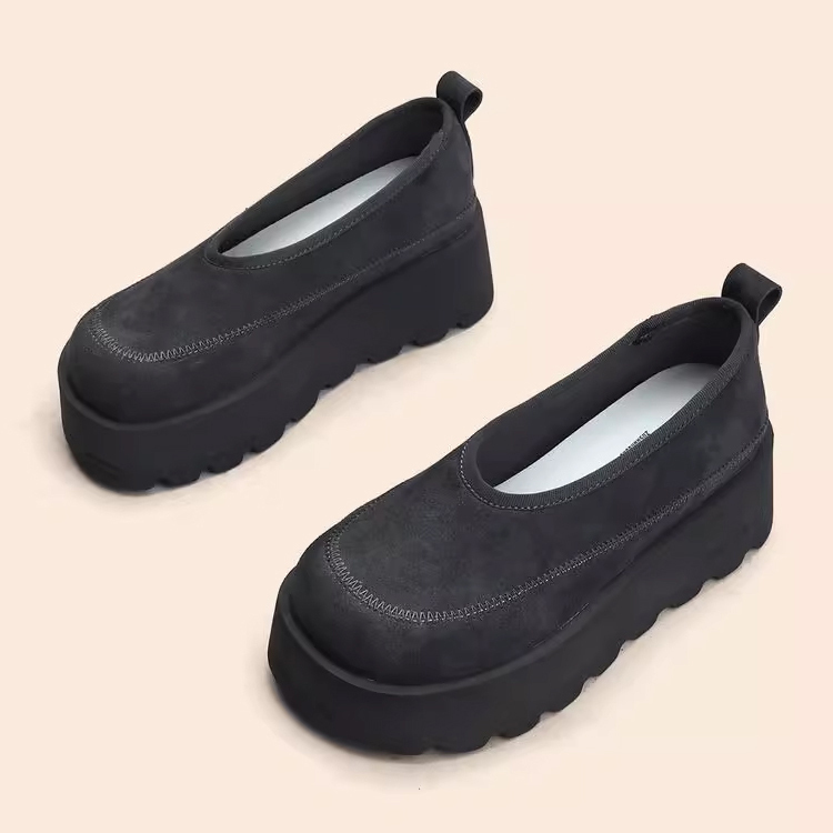 ラウンドトゥ厚底スリッポン - 1010694230 - emiwalk