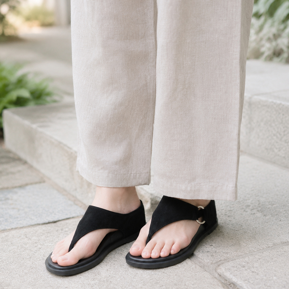 厚底フレンチレトロなビーサンサンダル