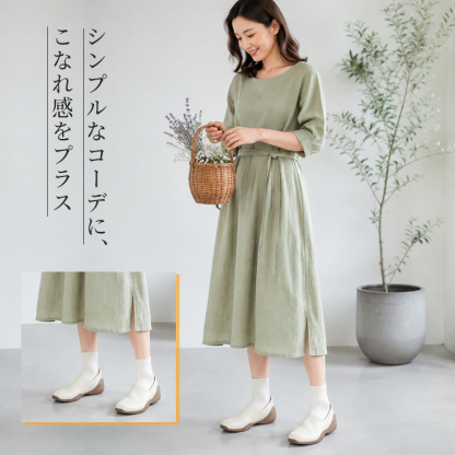 極上ラム革 厚底コンフォートシューズ 超軽量304g 3cmインヒール 屈曲性