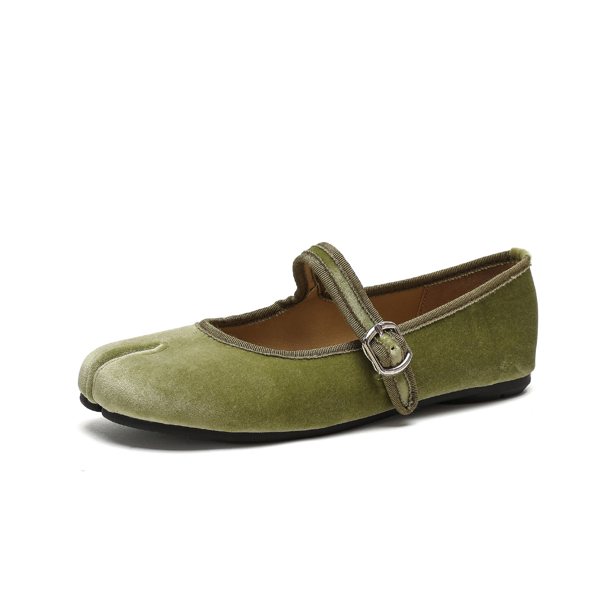 春向けスエード調トウセパレートシューズ