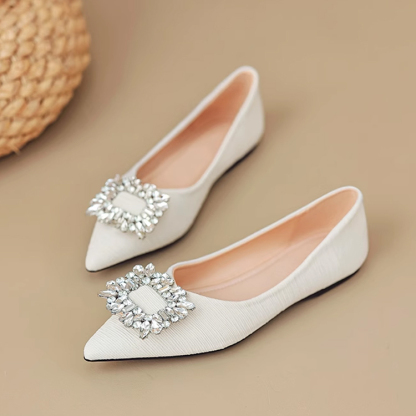 Emiwalk ビジュー飾りのポインテッドトゥパンプス - 1010760662 - emiwalk