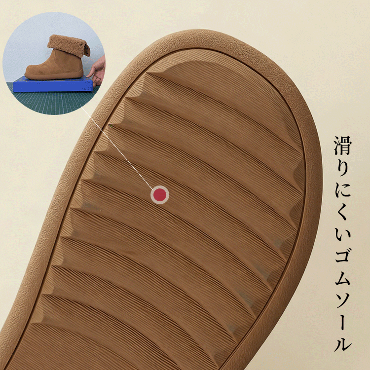 滑りにくいゴムソール 独自の波状溝設計による防滑機能の紹介