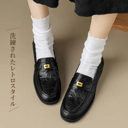 金具付きローファー｜通勤にぴったり、軽量で滑りにくい - 1010948571 - emiwalk