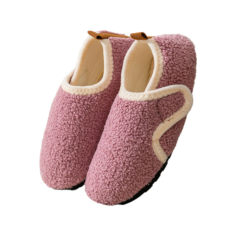 秋冬 ボアスリッパ かかと付き