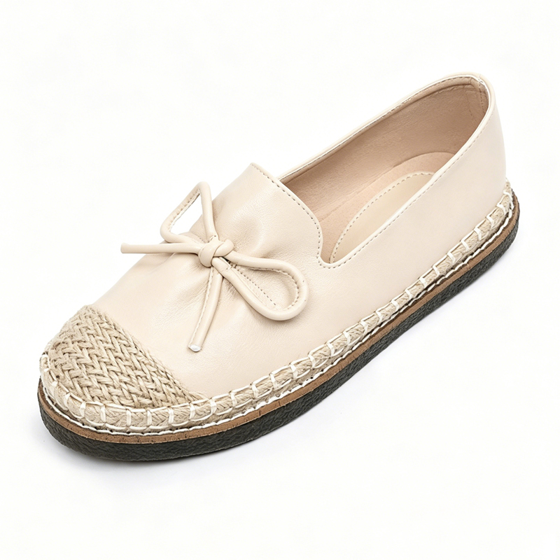 【リボン×麦わらソール】軽やかエスパドリーユ