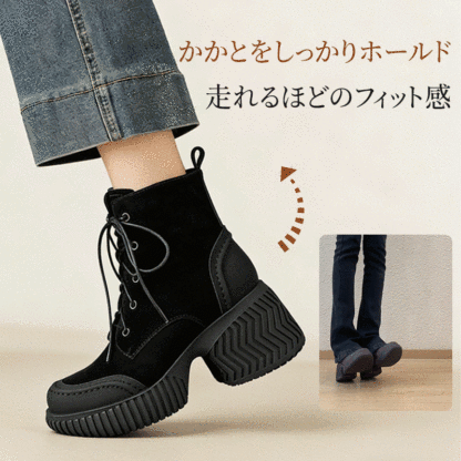 かかとをしっかりホールドし走れるほどのフィット感を実現した設計