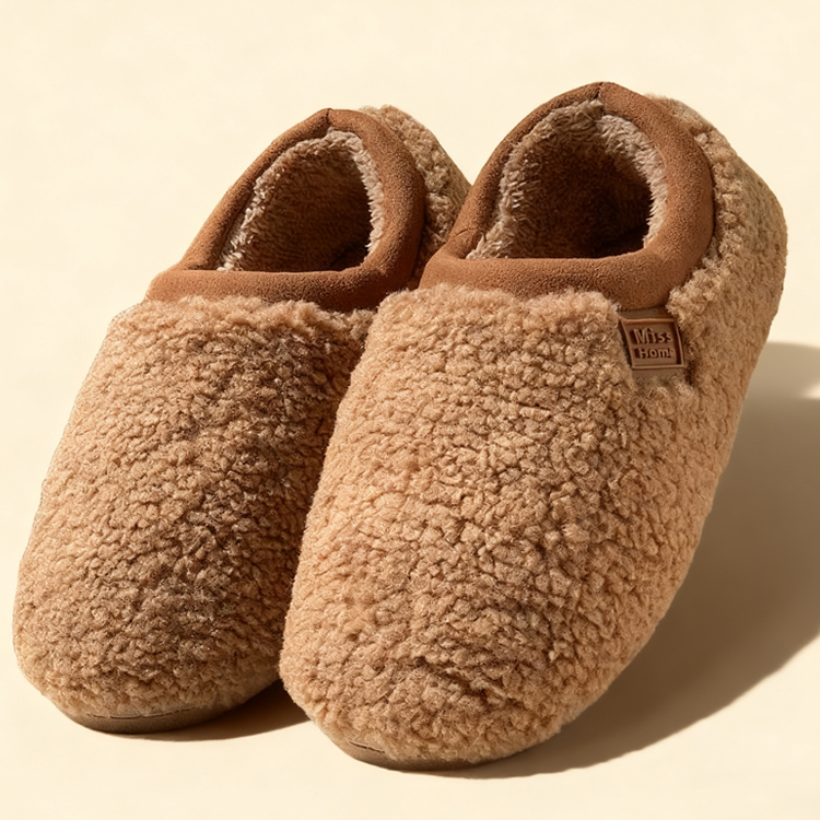 超快適なフワフワルームシューズ（かかとあり） - 1011015526 - emiwalk