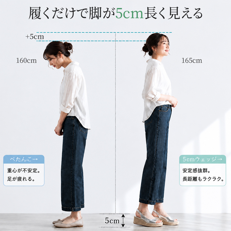 シルバーの厚底オープントゥサンダル