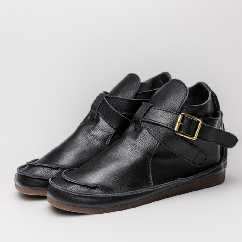 レトロでクラシックな秋冬ショートブーツ - 1011106889 - emiwalk