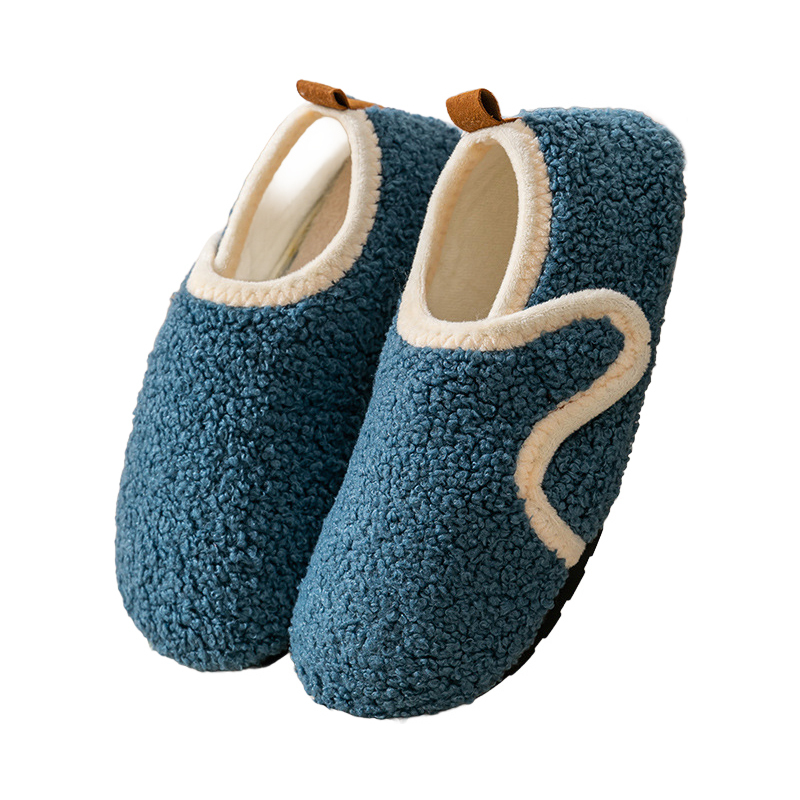 秋冬 ボアスリッパ かかと付き