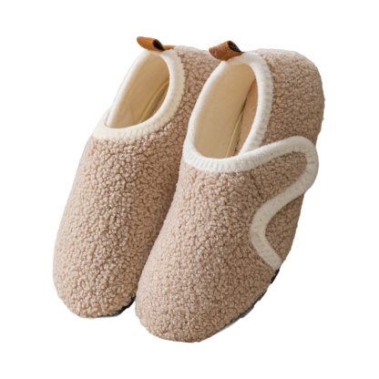 秋冬 ボアスリッパ かかと付き