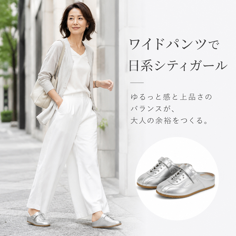 本革風スニーカーミュール 4cmヒールサボサンダル - Emiwalk – emiwalk