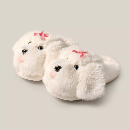 ワンちゃんモチーフあったかスリッパ