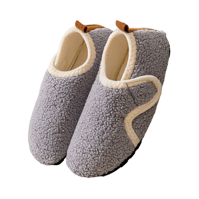 秋冬 ボアスリッパ かかと付き