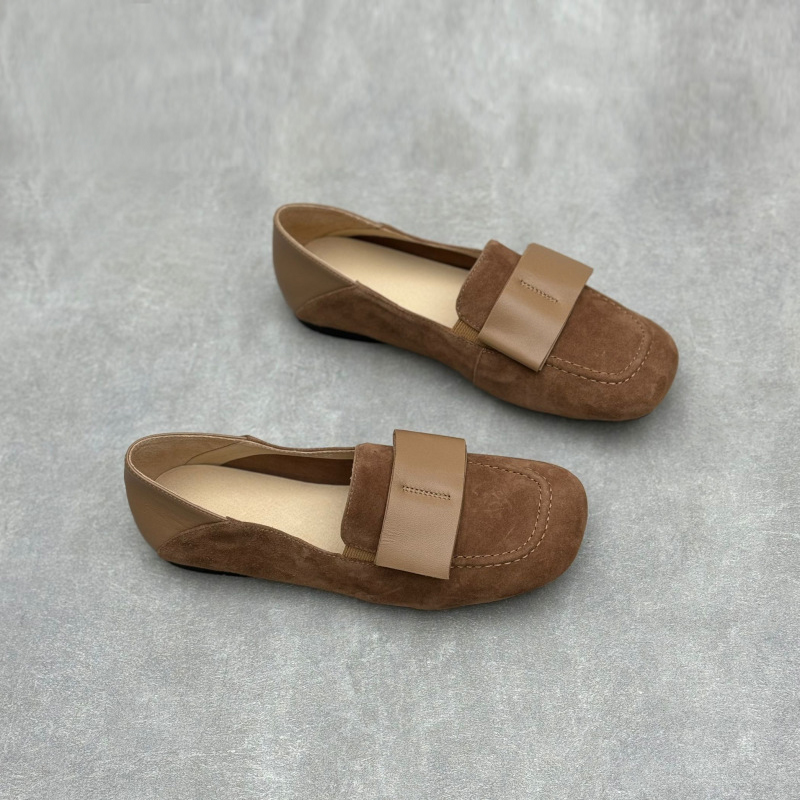 E手作りカジュアルレザーシューズ