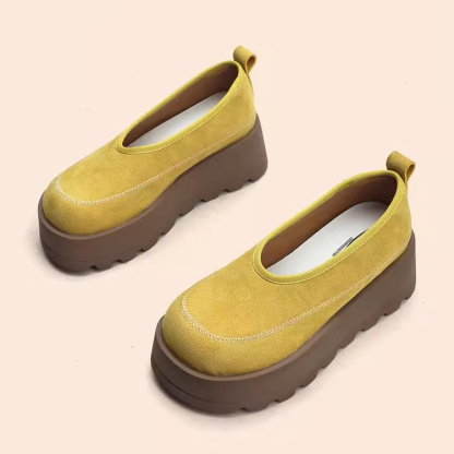 ラウンドトゥ厚底スリッポン - 1010694230 - emiwalk