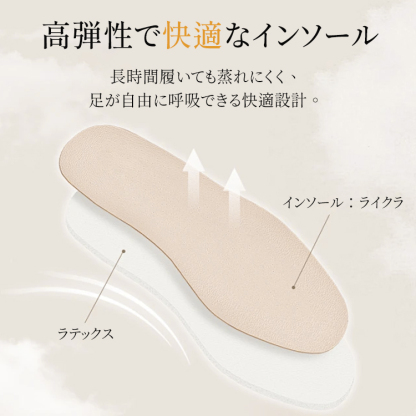 Emiwalk 高弾性インソール ラテックス ライクラ素材 通気性設計