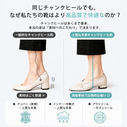羊革スクエアトゥパンプス シワデザイン 低チャンクヒール 柔らか本革 通勤・デイリー・旅行 履きやすいレディースシューズ                                                         