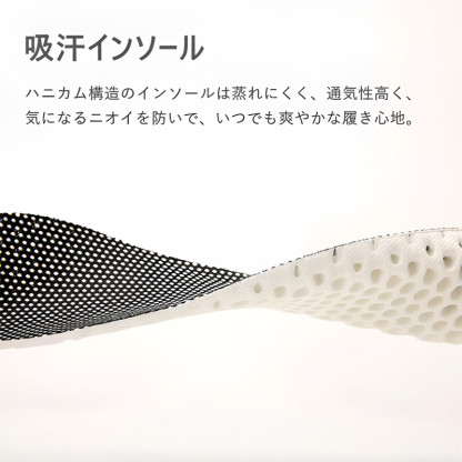 吸汗インソール ハニカム構造 蒸れにくく防臭効果のある中敷きの詳細