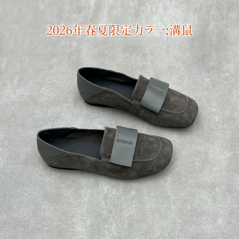 E手作りカジュアルレザーシューズ