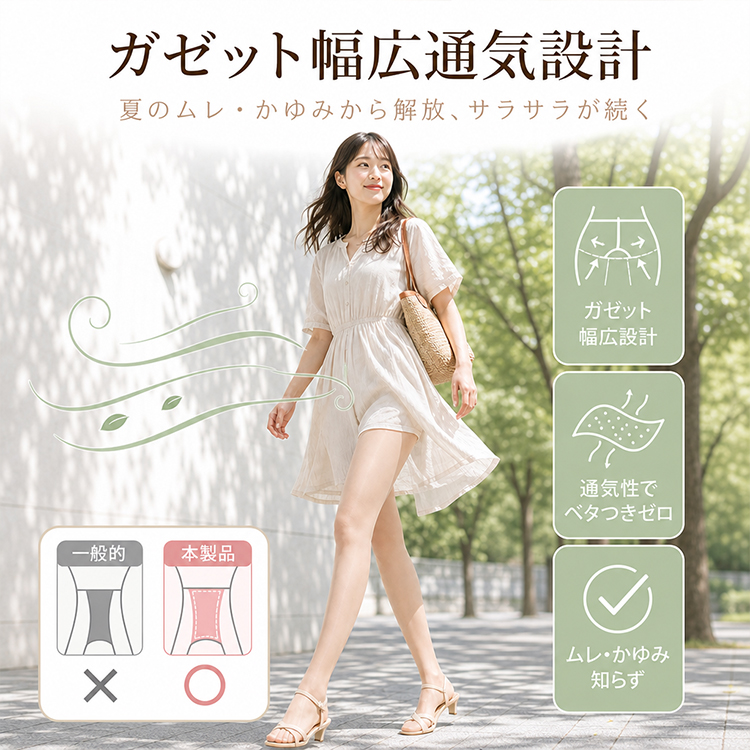 防晒美肌ストッキング女性