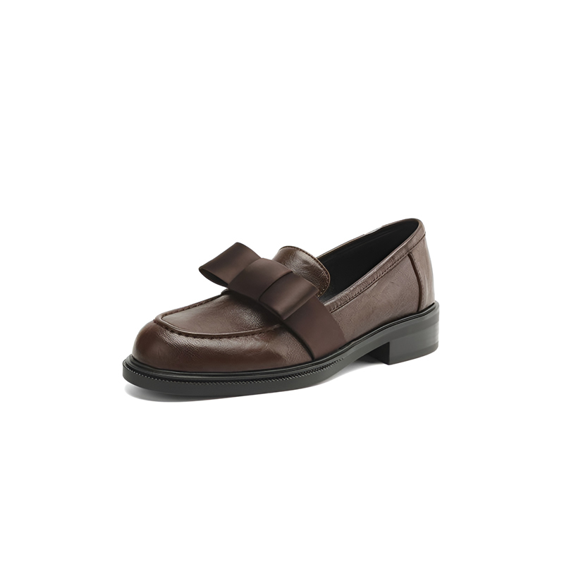 レディース上品リボン付きローファー