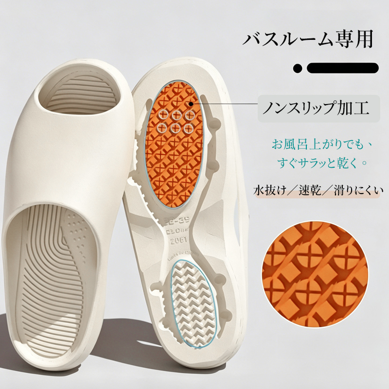 滑りにくい速乾バススリッパ