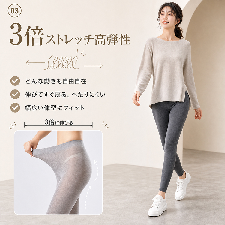 夏用薄手 通気性ストッキング