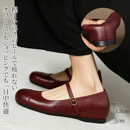 メリージェーン パンプス オフィス カジュアル 美脚ヒール