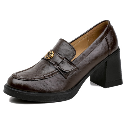 7cmヒールアップのローファー｜単裏・裏起毛の2タイプ 脚長効果で· ロングアウターとも好相性 - 1011404808 - emiwalk