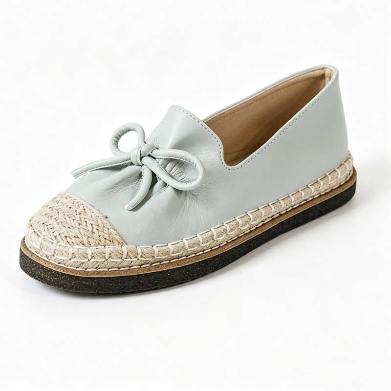 【リボン×麦わらソール】軽やかエスパドリーユ